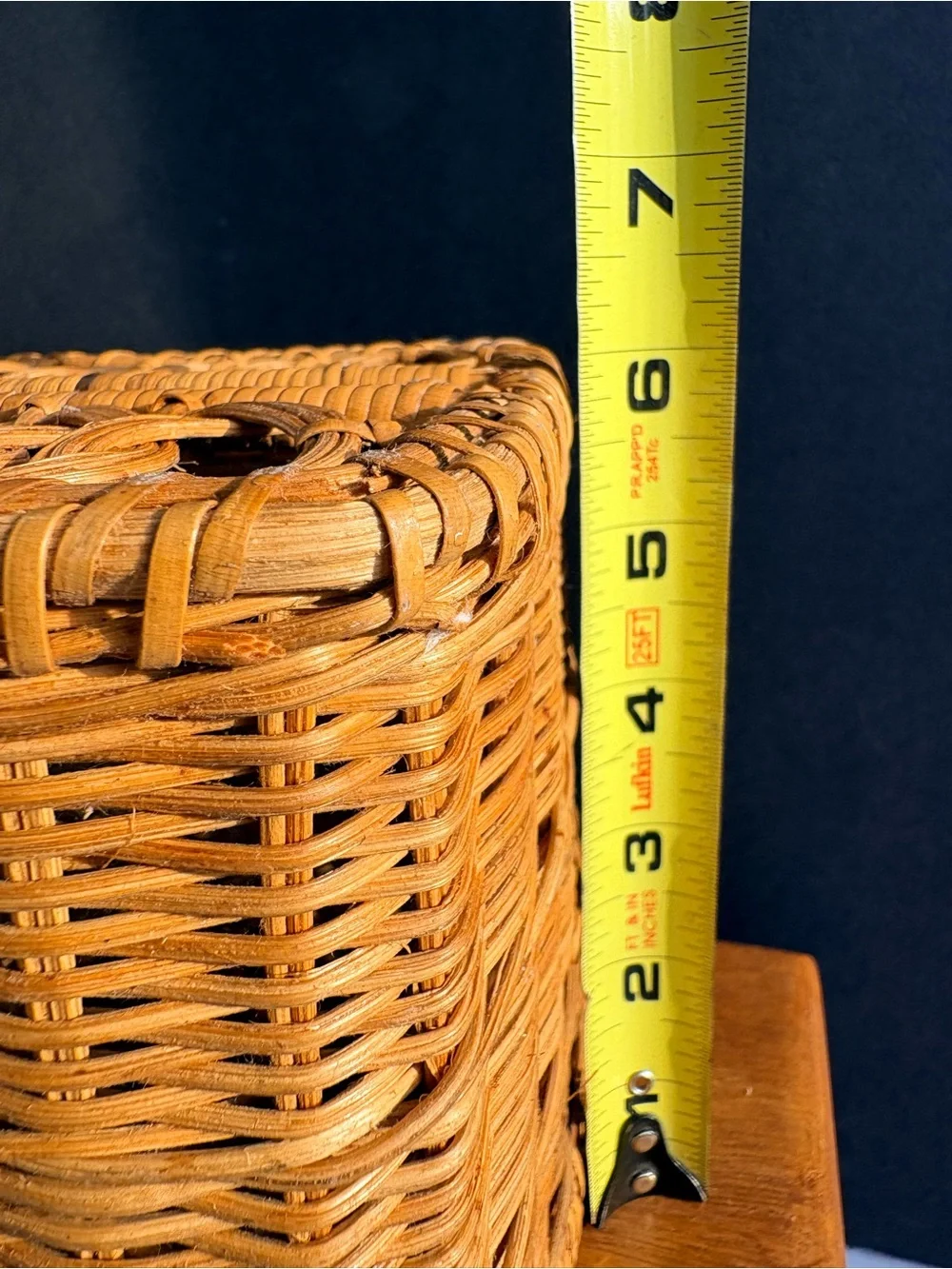 Woven Natural Rattan Kleenex Basket